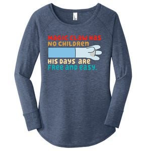 Magic Claw Has No Children His Days Are Free And Wasy Women's Perfect Tri Tunic Long Sleeve Shirt