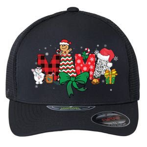 Mama Christmas Holiday Matching Family Season Xmas Flexfit Unipanel Trucker Cap