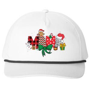 Mama Christmas Holiday Matching Family Season Xmas Snapback Five-Panel Rope Hat