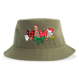 Mama Christmas Holiday Matching Family Season Xmas Sustainable Bucket Hat