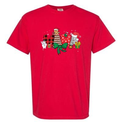 Mama Christmas Holiday Matching Family Season Xmas Garment-Dyed Heavyweight T-Shirt