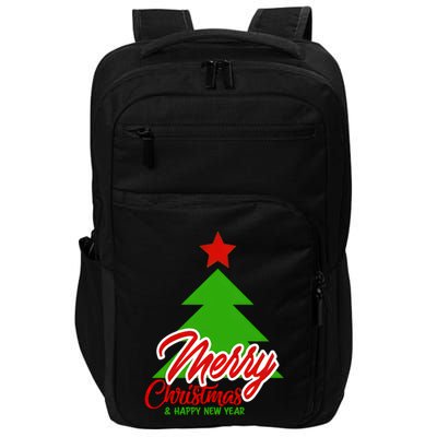 Merry Christmas & Happy New Year X Christmas Tree Impact Tech Backpack