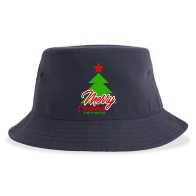 Merry Christmas & Happy New Year X Christmas Tree Sustainable Bucket Hat