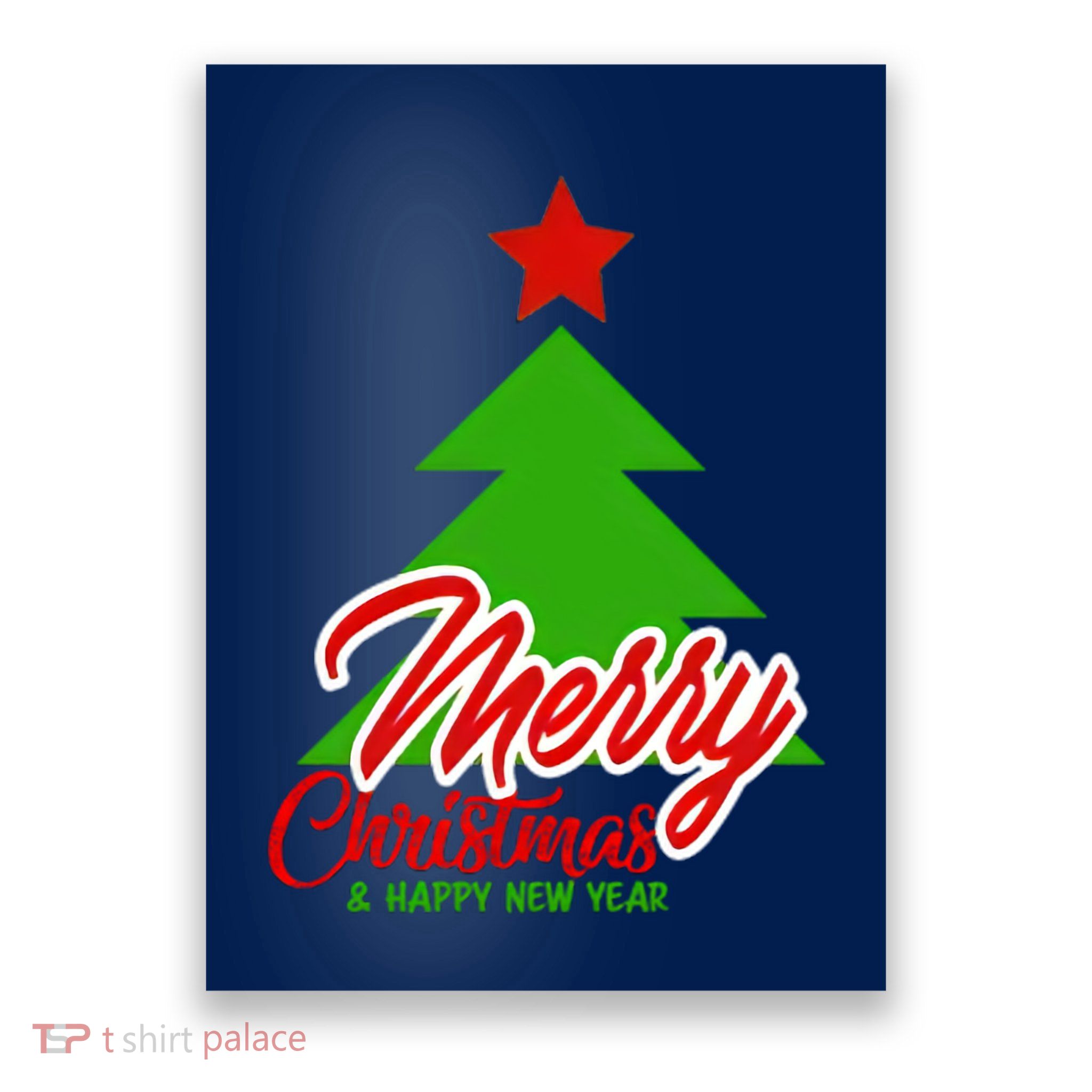 Merry Christmas & Happy New Year X Christmas Tree Poster