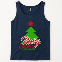 Merry Christmas & Happy New Year X Christmas Tree Tank Top