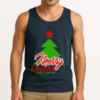 Merry Christmas & Happy New Year X Christmas Tree Tank Top