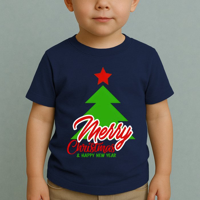 Merry Christmas & Happy New Year X Christmas Tree Toddler T-Shirt