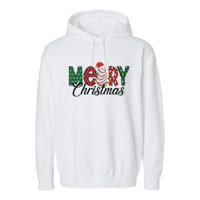 Merry Christmas Holiday Season Matching Family Group Garment-Dyed Fleece Hoodie