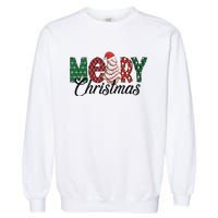 Merry Christmas Holiday Season Matching Family Group Garment-Dyed Sweatshirt