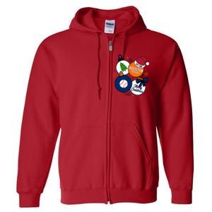 Merry Christmas Houston Baseball Est 1962 Full Zip Hoodie