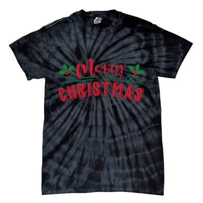 Merry Christmas Holiday Gift Tie-Dye T-Shirt