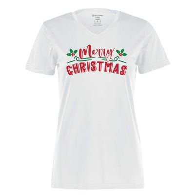 Merry Christmas Holiday Gift Women's Momentum V-Neck T-Shirt