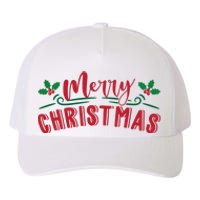 Merry Christmas Holiday Gift Yupoong Adult 5-Panel Trucker Hat