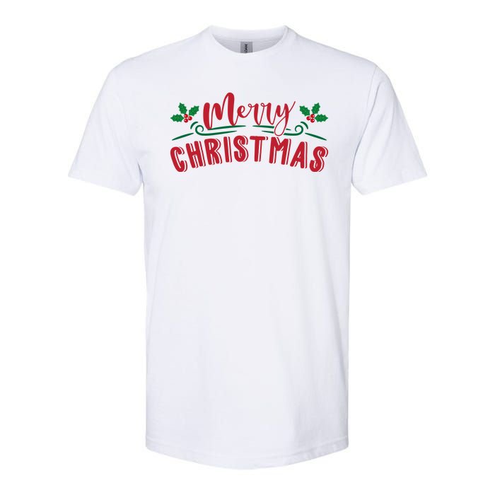 Merry Christmas Holiday Gift Softstyle CVC T-Shirt