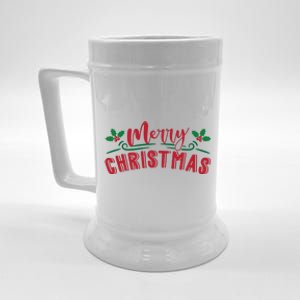 Merry Christmas Holiday Gift Beer Stein