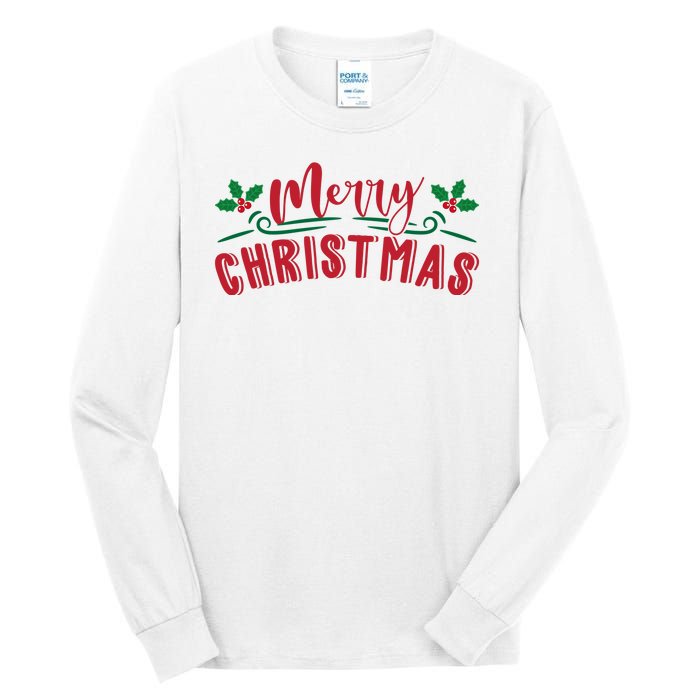 Merry Christmas Holiday Gift Tall Long Sleeve T-Shirt