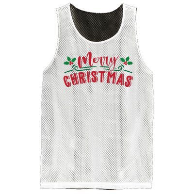 Merry Christmas Holiday Gift Mesh Reversible Basketball Jersey Tank