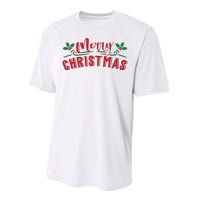 Merry Christmas Holiday Gift Performance Sprint T-Shirt