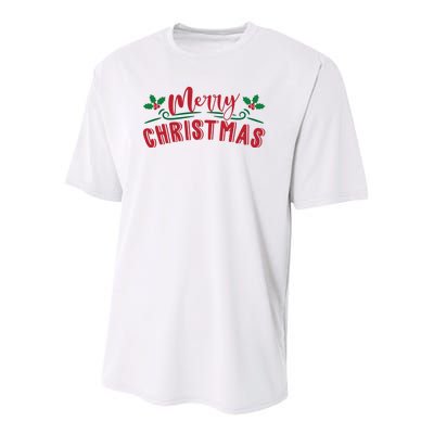 Merry Christmas Holiday Gift Youth Performance Sprint T-Shirt