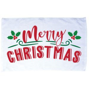 Merry Christmas Holiday Gift Microfiber Hand Towel