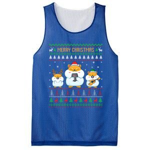 Merry Christmas Hamster Ugly Sweater Cute Hamster Elf Santa Meaningful Gift Mesh Reversible Basketball Jersey Tank