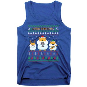 Merry Christmas Hamster Ugly Sweater Cute Hamster Elf Santa Meaningful Gift Tank Top