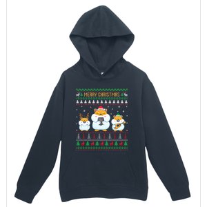 Merry Christmas Hamster Ugly Sweater Cute Hamster Elf Santa Meaningful Gift Urban Pullover Hoodie