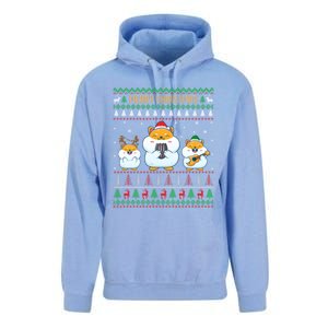 Merry Christmas Hamster Ugly Sweater Cute Hamster Elf Santa Meaningful Gift Unisex Surf Hoodie