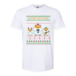 Merry Christmas Hamster Ugly Sweater Cute Hamster Elf Santa Meaningful Gift Softstyle CVC T-Shirt