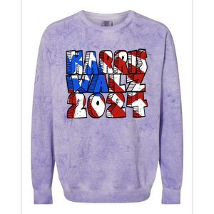 Michael Chabon Harris Walz 2024 Colorblast Crewneck Sweatshirt