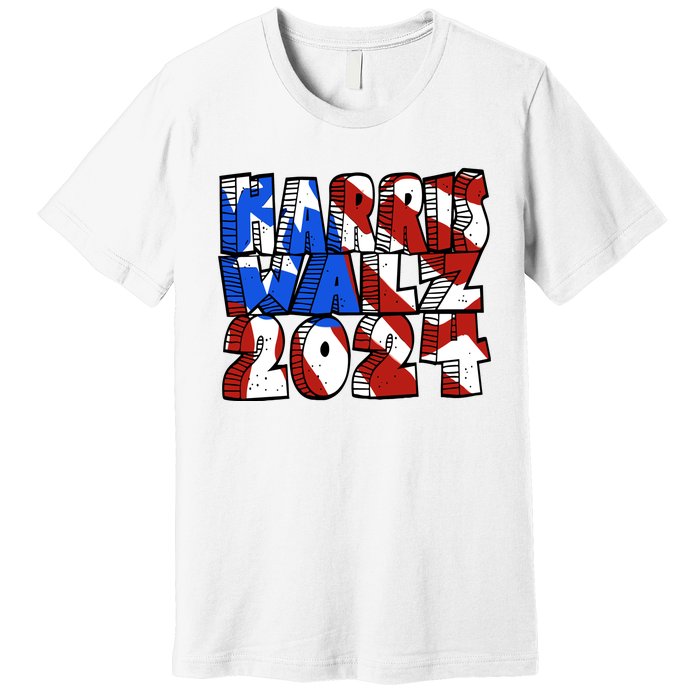 Michael Chabon Harris Walz 2024 Premium T-Shirt