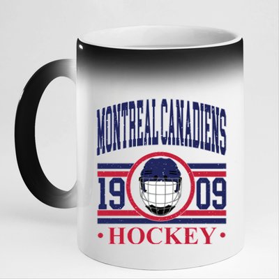 Montreal Canadiens Hockey Team Supporter 11oz Black Color Changing Mug