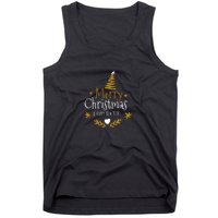 Merry Christmas Happy Holiday Happy New Year Xmas Tree Tank Top