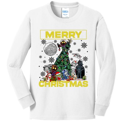 Merry Christmas Happy Holiday Season Kids Long Sleeve Shirt