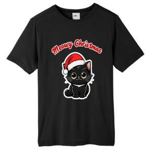 Meowy Christmas Holiday Cat Kitten Kitty Tall Fusion ChromaSoft Performance T-Shirt