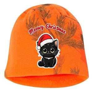 Meowy Christmas Holiday Cat Kitten Kitty Kati - Camo Knit Beanie