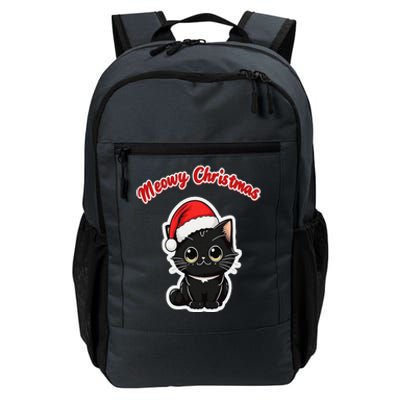 Meowy Christmas Holiday Cat Kitten Kitty Daily Commute Backpack