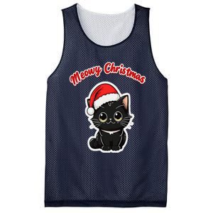 Meowy Christmas Holiday Cat Kitten Kitty Mesh Reversible Basketball Jersey Tank