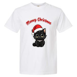 Meowy Christmas Holiday Cat Kitten Kitty Garment-Dyed Heavyweight T-Shirt