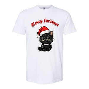 Meowy Christmas Holiday Cat Kitten Kitty Softstyle CVC T-Shirt