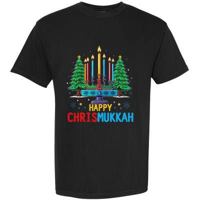 Merry Chrismukkah Happy Christmas Hanukkah Garment-Dyed Heavyweight T-Shirt