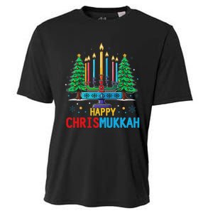 Merry Chrismukkah Happy Christmas Hanukkah Cooling Performance Crew T-Shirt