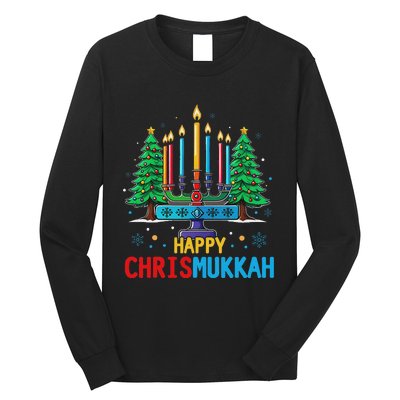 Merry Chrismukkah Happy Christmas Hanukkah Long Sleeve Shirt