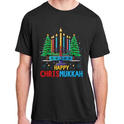 Merry Chrismukkah Happy Christmas Hanukkah Adult ChromaSoft Performance T-Shirt