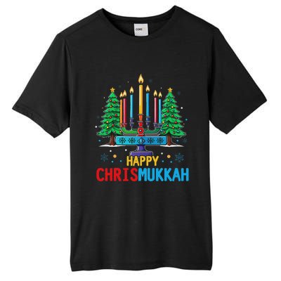 Merry Chrismukkah Happy Christmas Hanukkah Tall Fusion ChromaSoft Performance T-Shirt