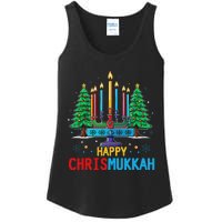 Merry Chrismukkah Happy Christmas Hanukkah Ladies Essential Tank