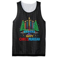 Merry Chrismukkah Happy Christmas Hanukkah Mesh Reversible Basketball Jersey Tank