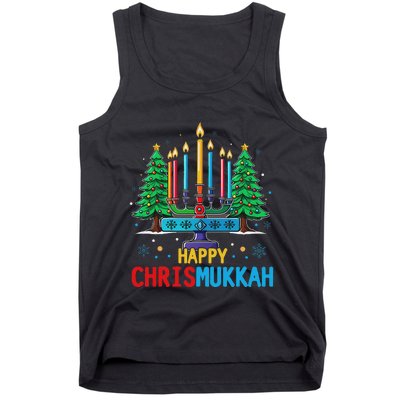 Merry Chrismukkah Happy Christmas Hanukkah Tank Top