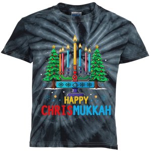 Merry Chrismukkah Happy Christmas Hanukkah Kids Tie-Dye T-Shirt