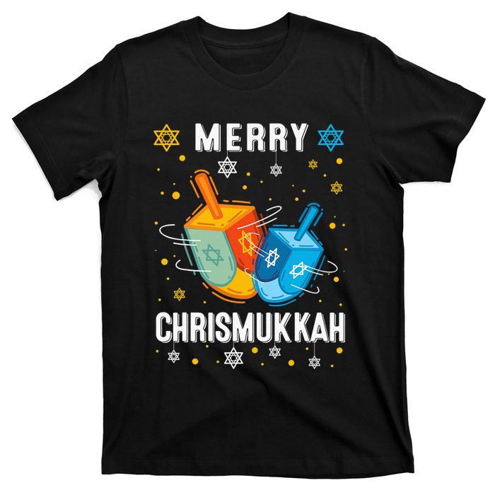 Merry Chrismukkah Hanukkah Chanukah Menorah Jewish Christmas T-Shirt